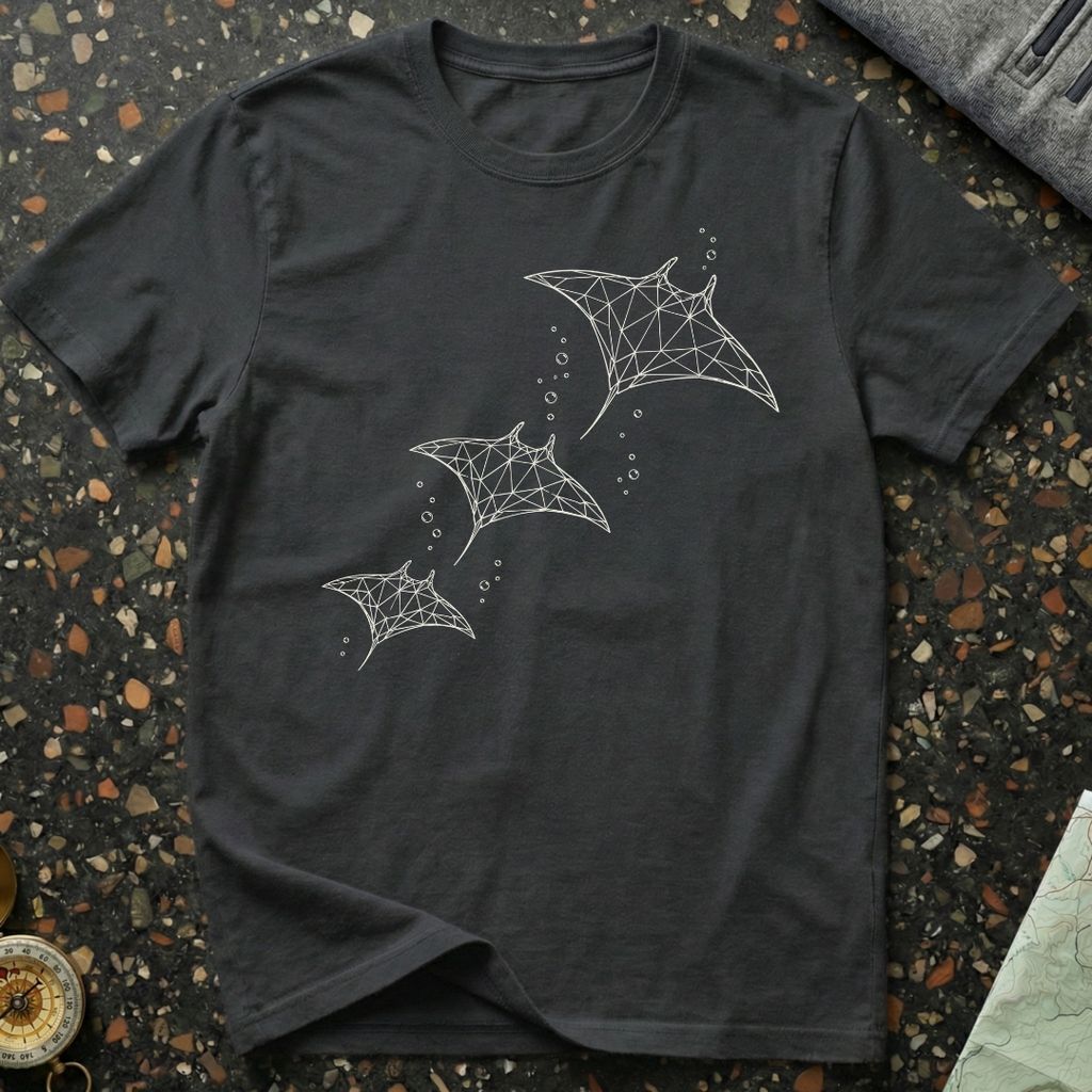 Manta Ray Triptych T-Shirt