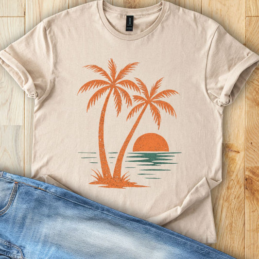 Twin Palm Sunset T-Shirt